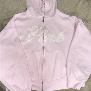 Victoria Secret Pink Hoodie with Embroidered Logo